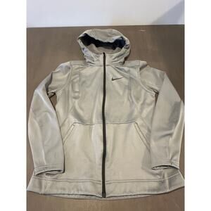 Nike Hoodie Jacket Women’s Medium Gray Full Zip Training Jacket